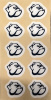 10 Yale Bulldogs 1/2&quot; award decals